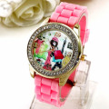 2015 New Arrive Multi-color Jelly Rubber Beautiful girls Silicon Lady Wrist Quartz Watch